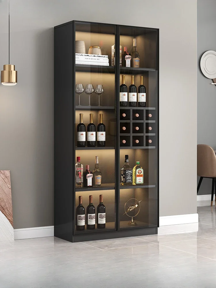 Легкий роскошный винный шкаф со стеклянной дверью витрина для гостиной