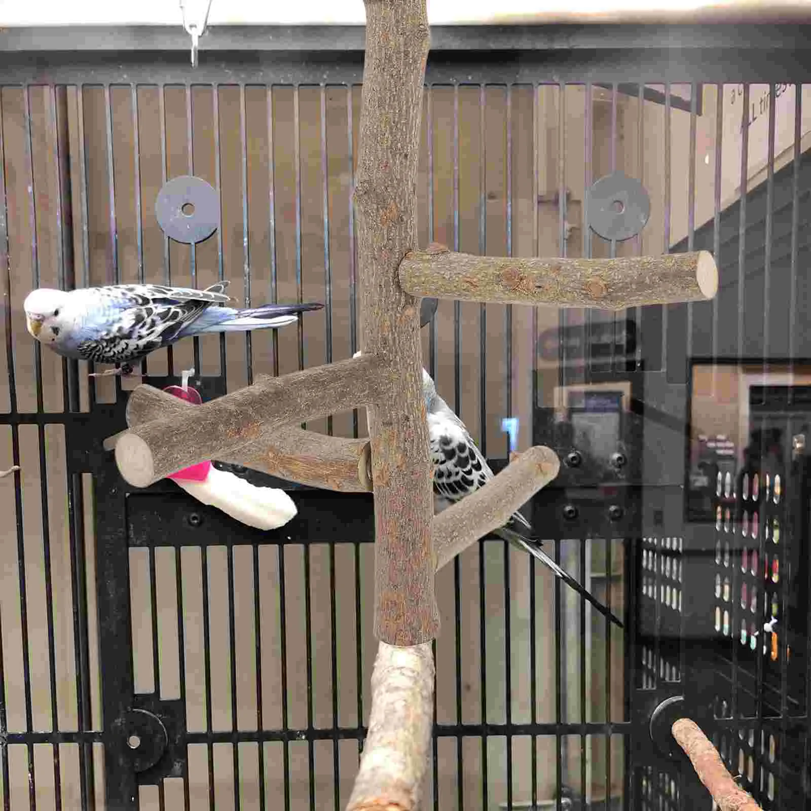 

Grinding Stick Wooden Playset Parakeet Perch Toy Parrot Stand Bird Stands For Parrots Pepper Standing Rod Perches