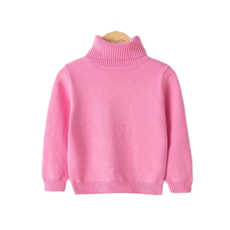 Toddler Jumper Knitted Pullover Turtleneck Warm Outerwear Baby Girl Boy New Sweaters Autumn Winter Children Kid Casual Clothing enlarge