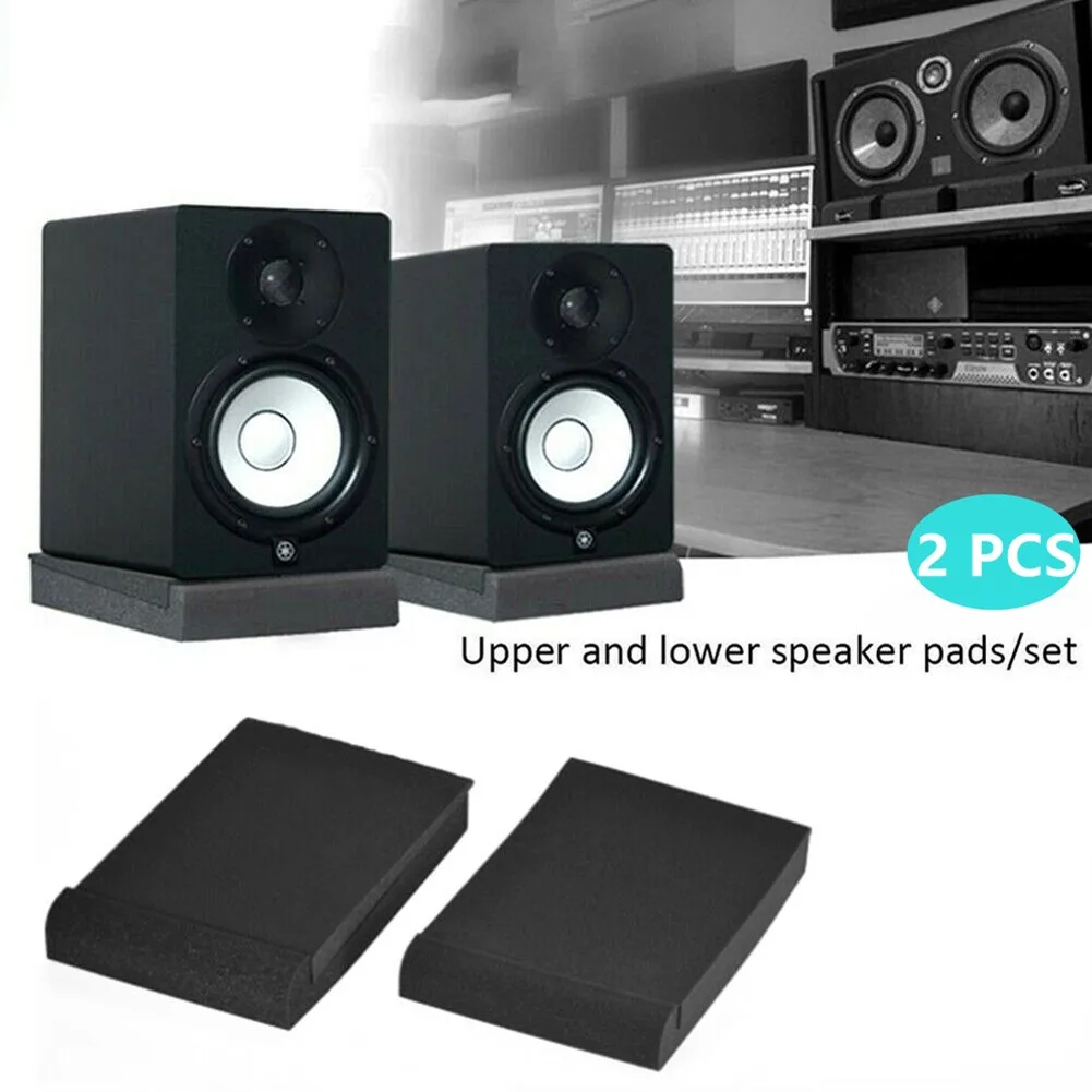 1Set  Acoustic Foam Pads Studio Monitor Speaker Acoustic Isolation Foam Isolator Sponge Pads For 5 Inch / 6 Inch Speakers