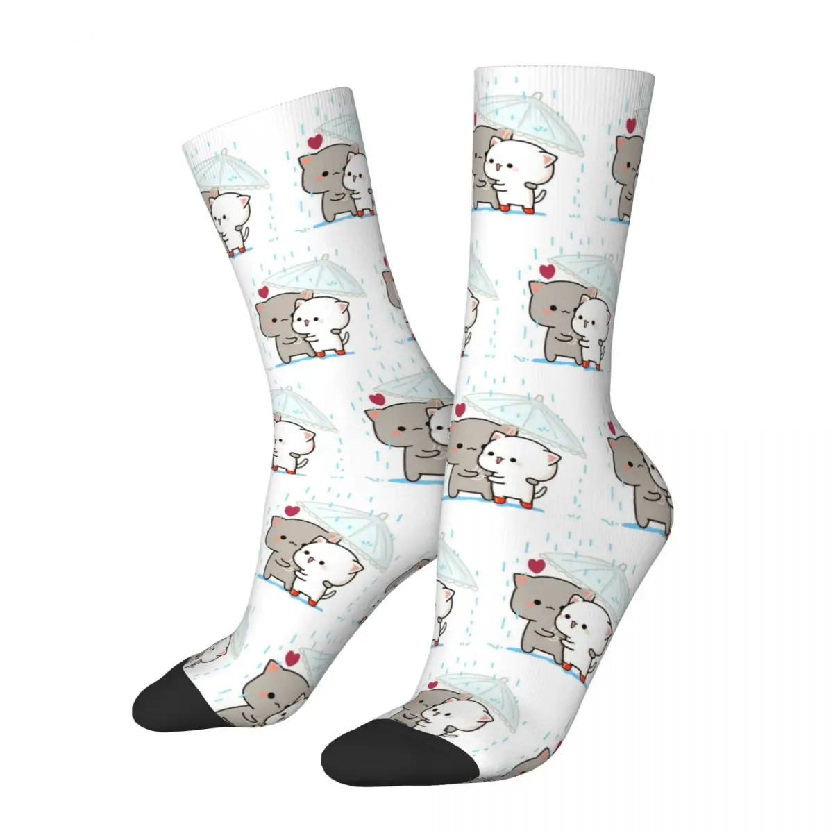 

All Seasons Crew Stockings Panda And Brownie Bear Couple Socks Harajuku Crazy Hip Hop Long Socks Accessories for Men Women Gifts