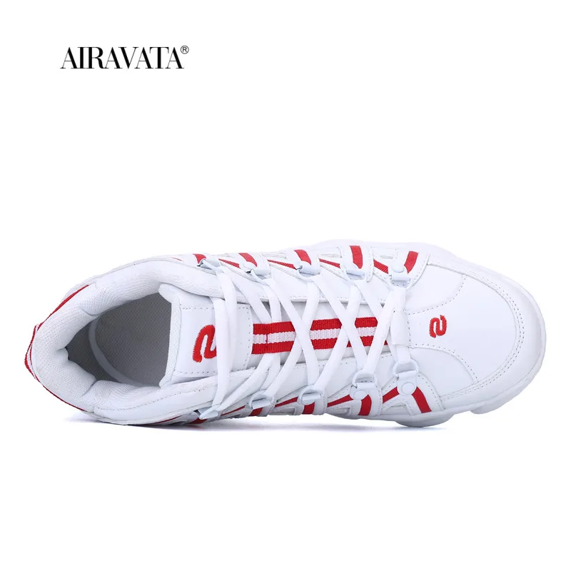 Couples Sneakers Lace-up Basketball Shoes Medium Cut Sport Shoes Women Men Breathable Walking Sneakers Round Toe Stability