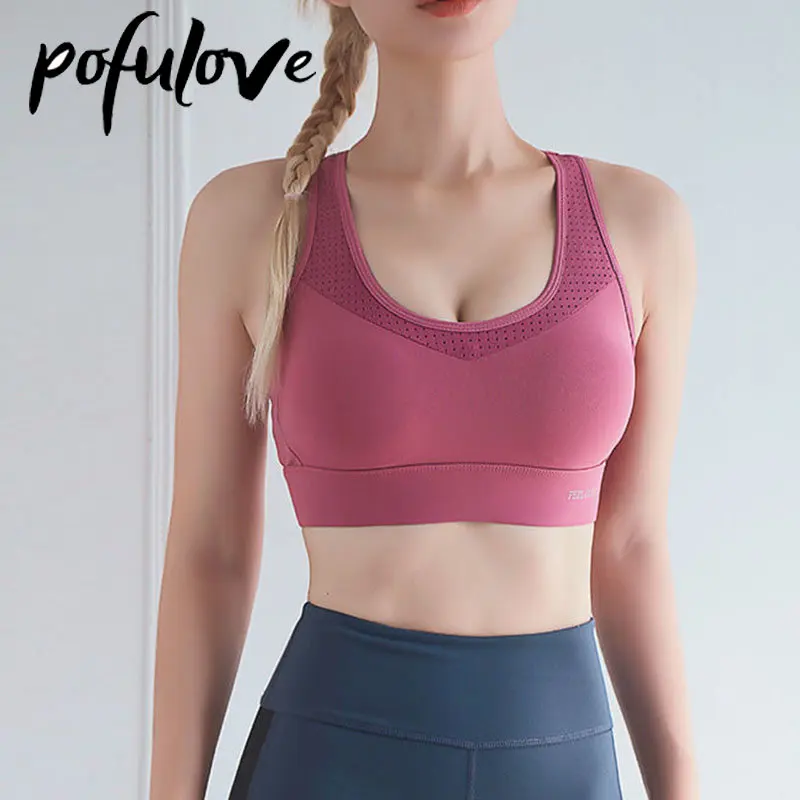 

Женский спортивный бюстгальтер размера плюс, противоударный бюстгальтер для бега, большой бюстгальтер для фитнеса, без стальных колец