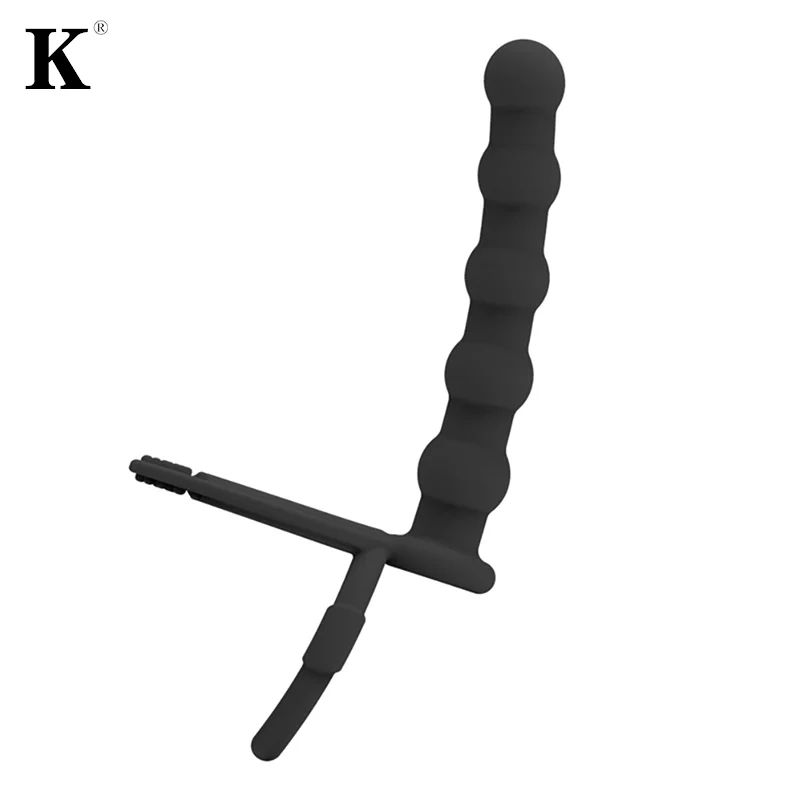 1 шт. Массажер для взрослых унисекс Двойное проникновение пенис страпон