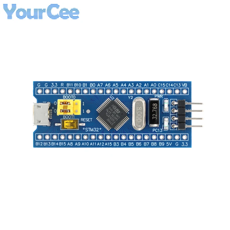 Отладочная плата STM32F103C8T6 STM32F103C8T7, 32-битный микроконтроллер ARM, модуль для обучения разработке MCU, Micro USB Type-C (art.: 3920db284a2b9) - 3920db284a2b9