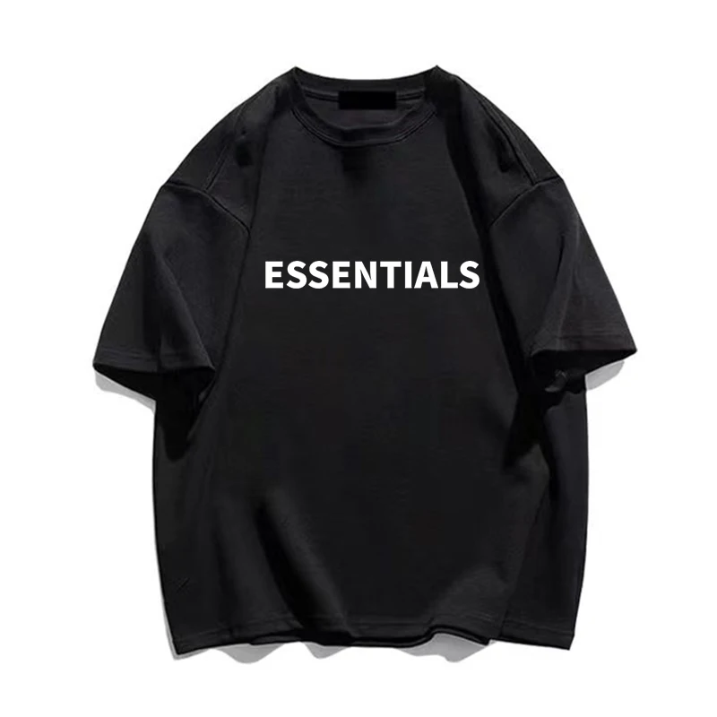 Summer Essentials Men's T-shirt Oversized T-shirt Loose Printed Tees Monogram Logo Short Sleeve Hip Hop Unisex 100% Cotton Tees