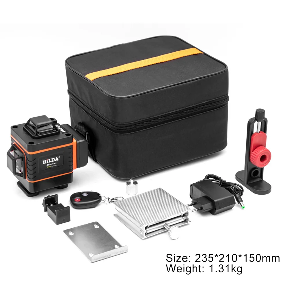 

New 12/16 Lines 3/4D Laser Level Level Self-Leveling 360 Horizontal And Vertical Cross Super Powerful Green Laser Level