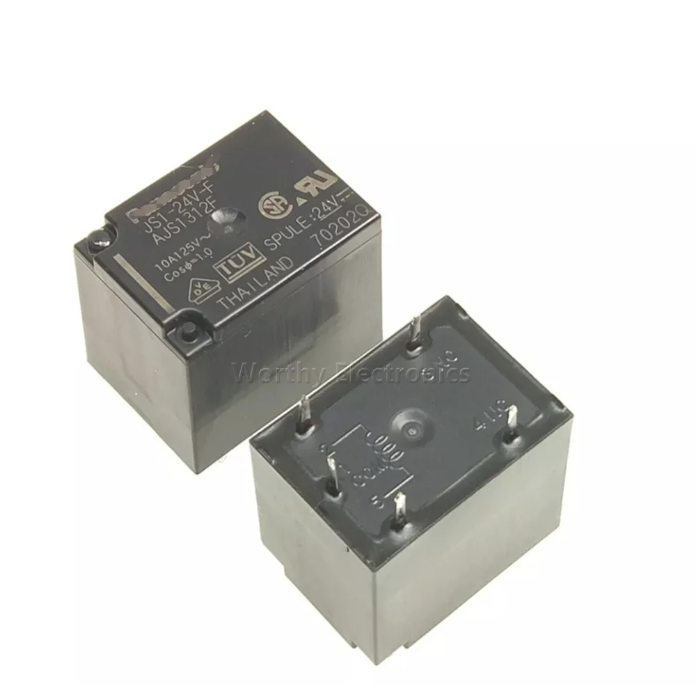 Бесплатная доставка 10 шт./партия 24 В постоянного тока А 5-контактное реле