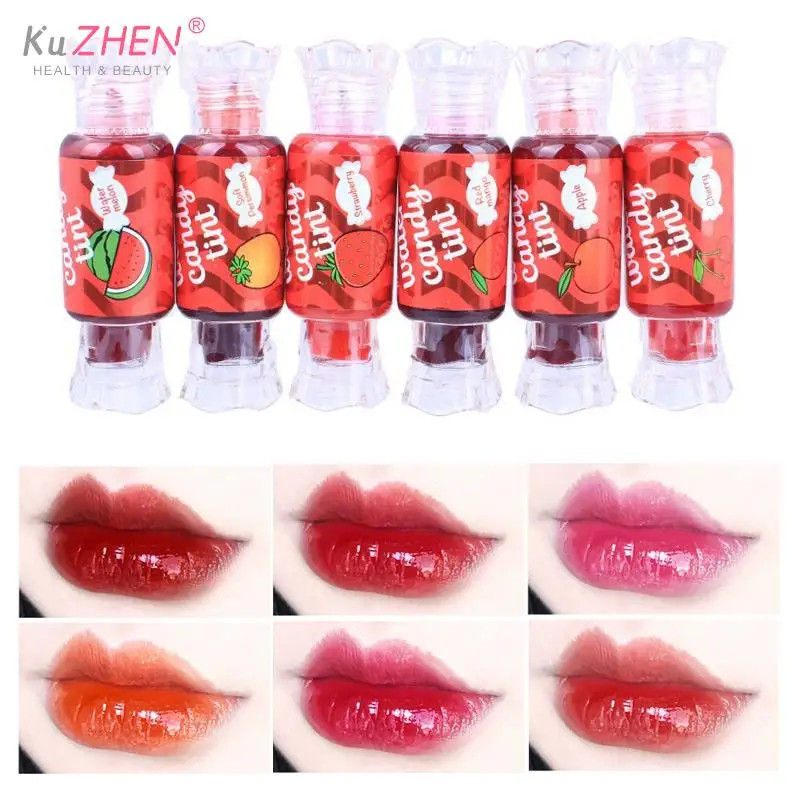 

Зеркальный блеск для губ Mini Candy, глянцевый прозрачный стеклянный блеск для губ, водостойкая жидкая помада, блеск для губ, косметика для губ, 6 ...