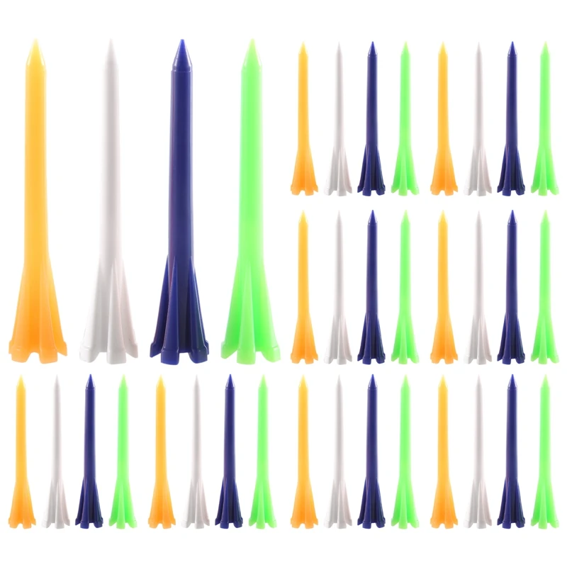 

Golf Tees Pack Of 100 Reduces Friction & Side Spin 5 Prongs Golf Tees Professional Length 2-3/4Inch Golf Accessories