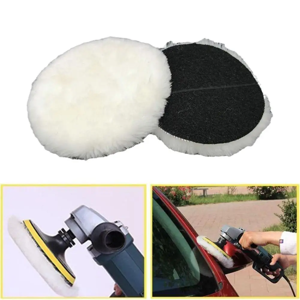 

1Pc Wool Polishing Pad For Polisher Machine Waxing Polishing Buffing Car Paint Care Polisher Pads For Car Polisher 3/4/5/6/7Inch