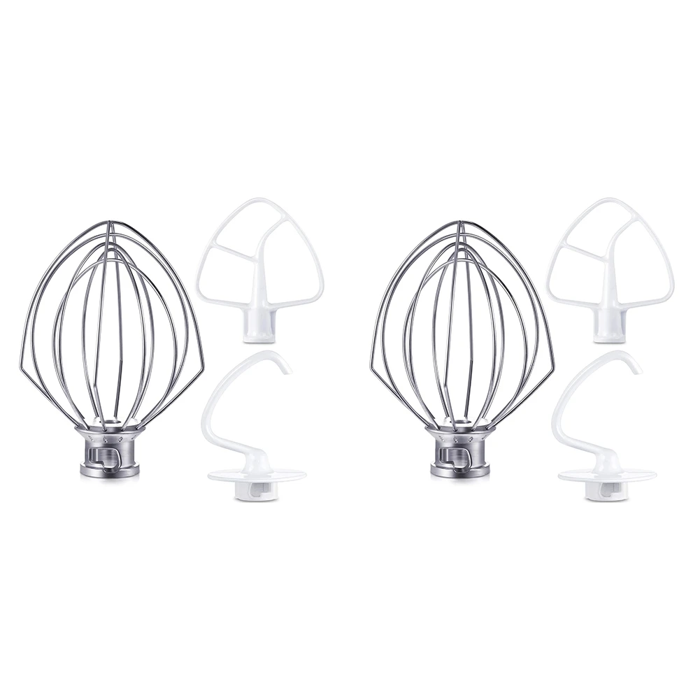 

Blender Kit for K45DH Dough Hook,K45WW Wire Whip,K45B Coated Flat Blade Scraper,6 Pcs Bowl Vertical Mixer Repair Kit