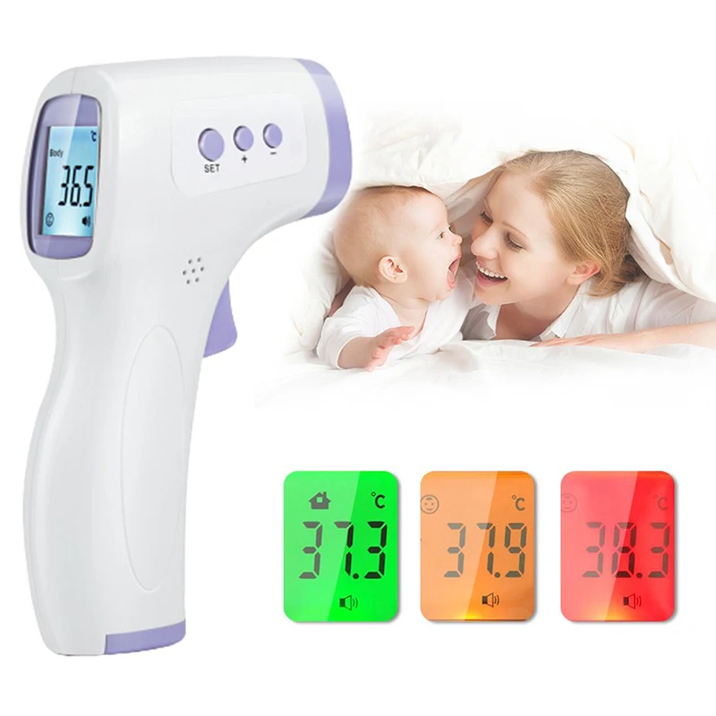 New Non-contact Forehead Infrared ear Thermometer Electronic Laser Digital Display Thermometer Available For Adults And Children