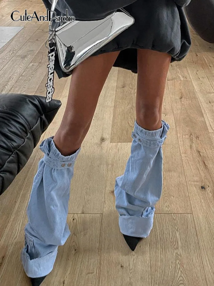 

Cuteandpsycho Vintage Streetwear 90s Jeans Fashion Solid Korean Y2K Aesthetic Flare Buttoms Cotton Casual 2000s Denim Outfits