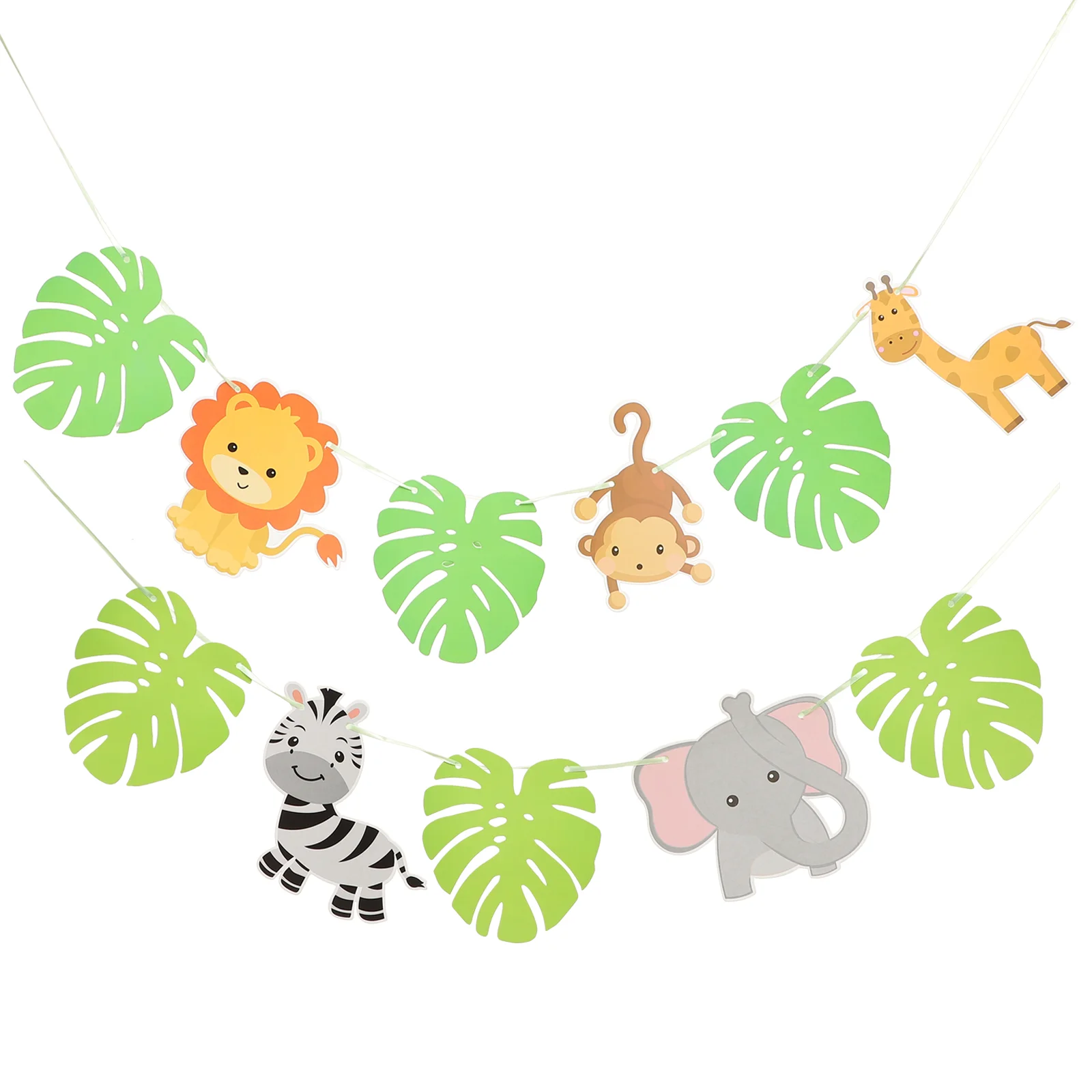 

Animal Birthday Flower Girls Party Prop Decorative Banner Cake Decoration Adorable Paper Hanging Ornament Ornaments