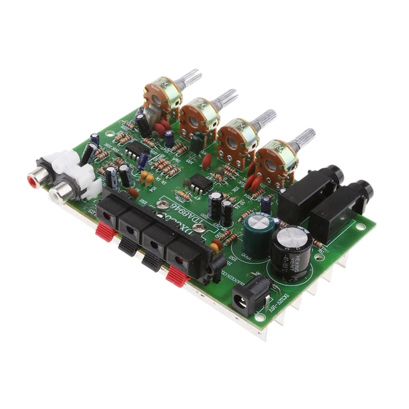 Двухканальная Плата усилителя мощности DX0809 60 Вт Hi-Fi стерео аудио усилитель