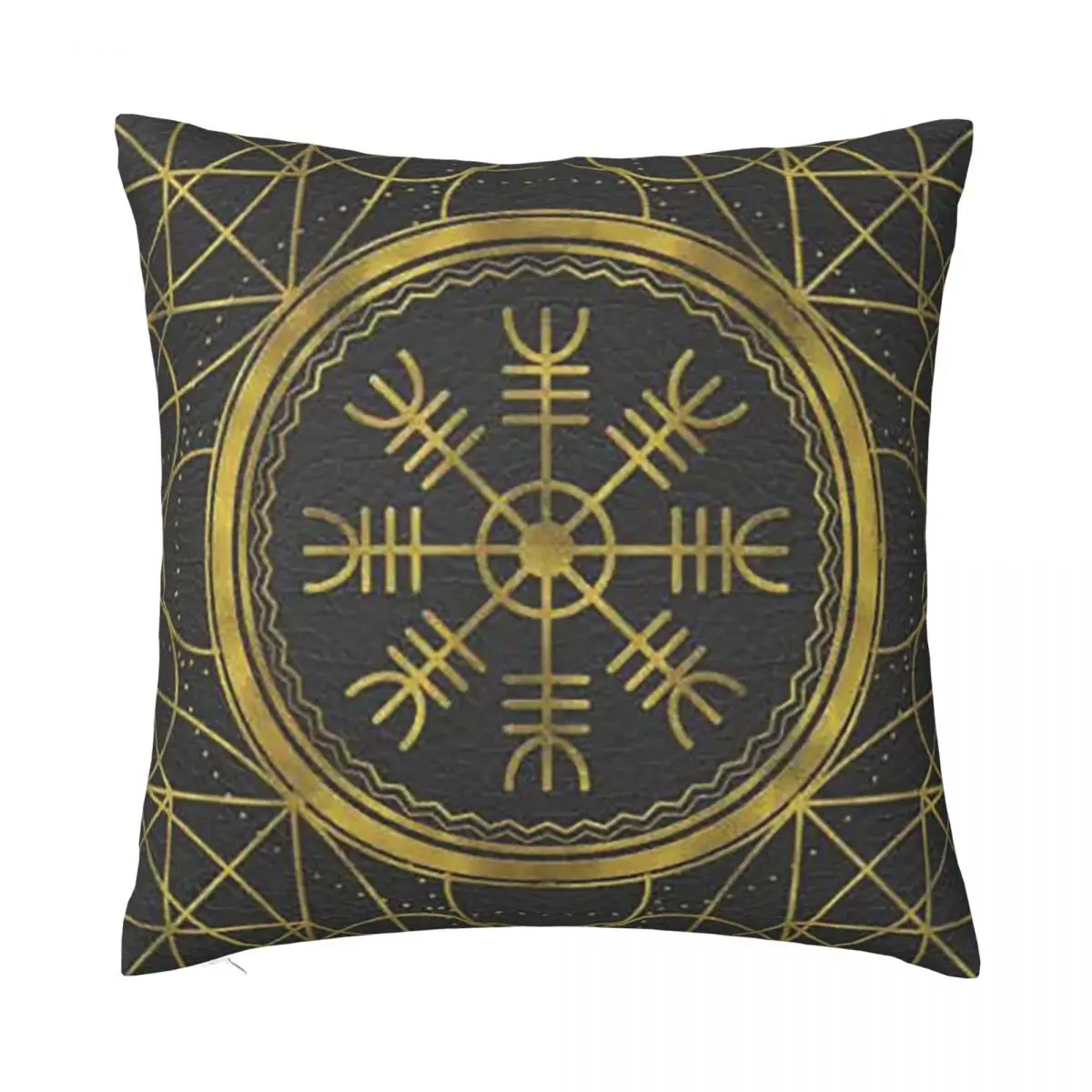 

Vikings Protection Runes Pillowcase Printed Polyester Cushion Cover Decor Pillow Case Cover Home Zipper 40*40cm