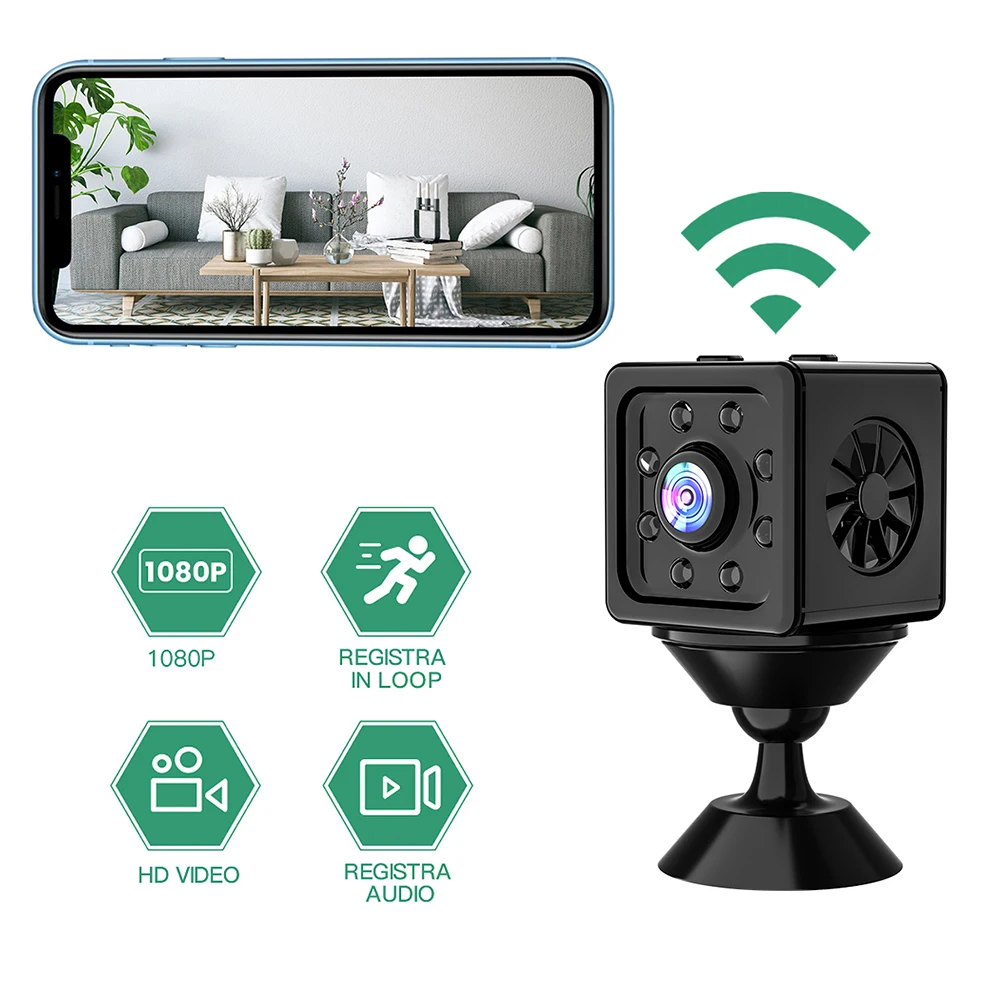 

WiFi Sport DV Video Cam Night Vision 720P/1080P HD Outdoor Sports Video Camera Motion Detection Wide Angle Support TF Card