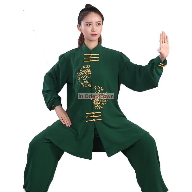 Китайский костюм Тай Чи Тан дышащая женская униформа для кунг-фу ушу боевые