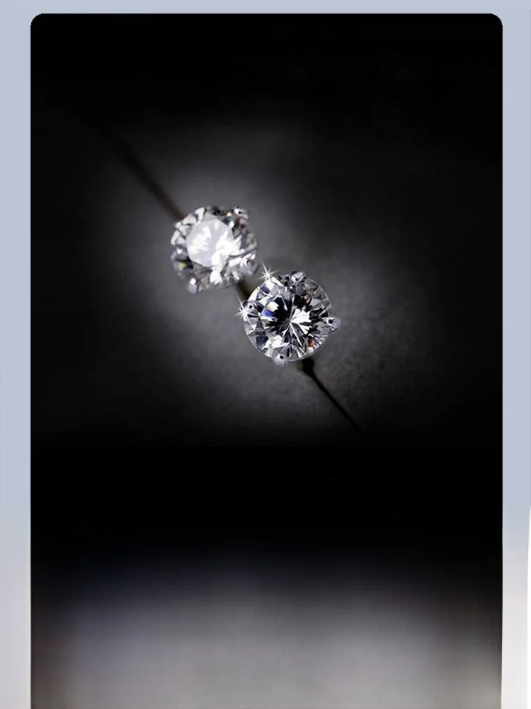 Женские серьги-гвоздики из стерлингового серебра 999 пробы пирсинг ушей с