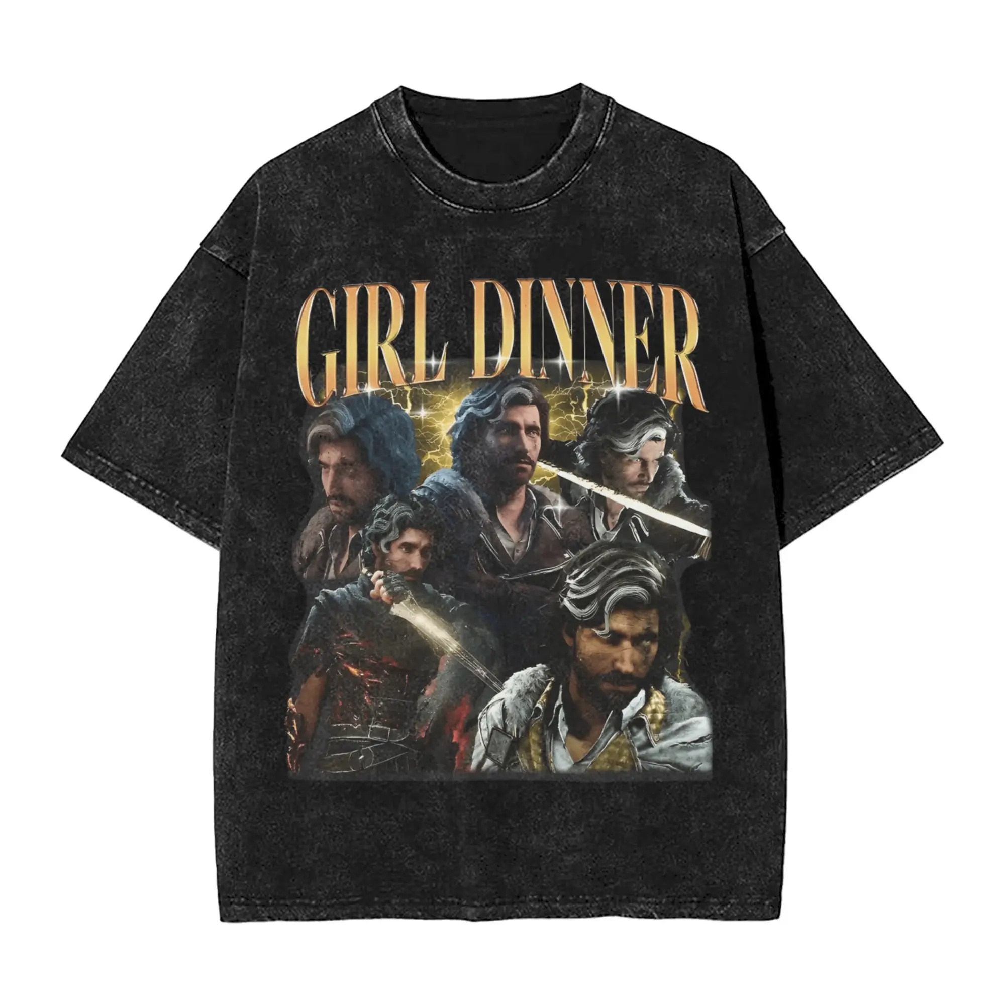 Фото Футболка Expedition 33, летние футболки Verso Girl Dinner Awesome, хлопковая футболка для отдыха для мужчин, дизайнерские футболки с короткими рукавами №1