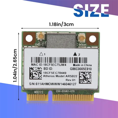 AR5B22 2,4 5 ГГц двухдиапазонная Wifi карта 802.11Ac Bluetooth 4,0 Беспроводная карта WLAN для Lenovo Y400 Y500 Y410P S215 U330 U430