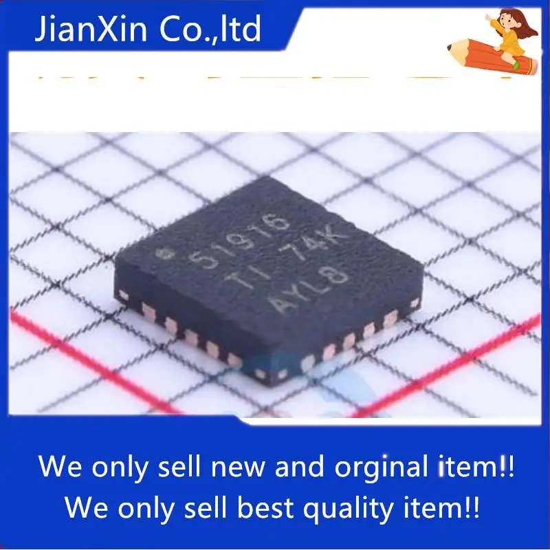 

10pcs 100% orginal new TPS51916RUKR QFN20 Silkscreen 51916 Type D Controller DDR Voltage Regulator IC