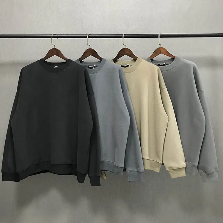 

2021 Высокое качество 1:1 Kanye west YZ сезон 6 пуловер в стиле High Street оверсайз с круглым вырезом Мужская Женская хлопковая толстовка пуловер с капюшо...