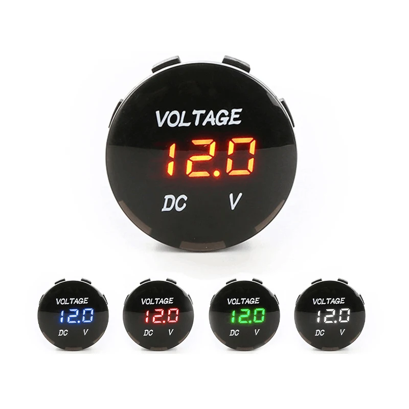 

Цифровой вольтметр Амперметр постоянного тока 5в-48в для автомобиля и мотоцикла