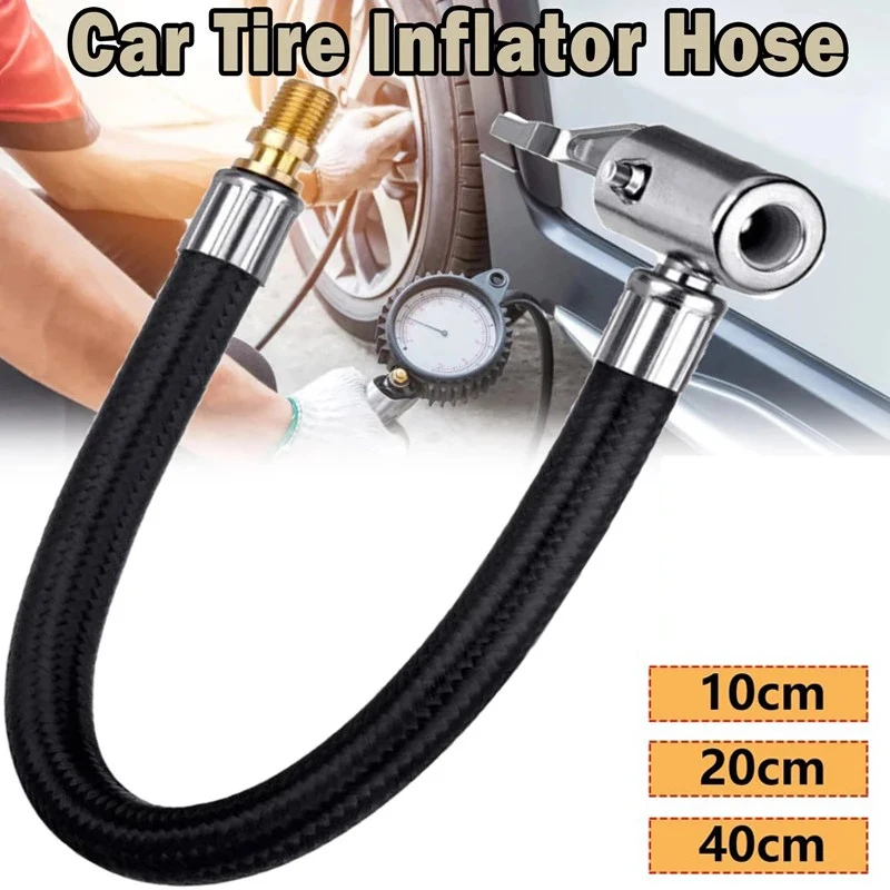 

Car Tire Air Inflator Hose Inflatable Pump Extension Tube Adapter Twist Tyre Air Connection Locking Air Chuck Bike Motorcycle