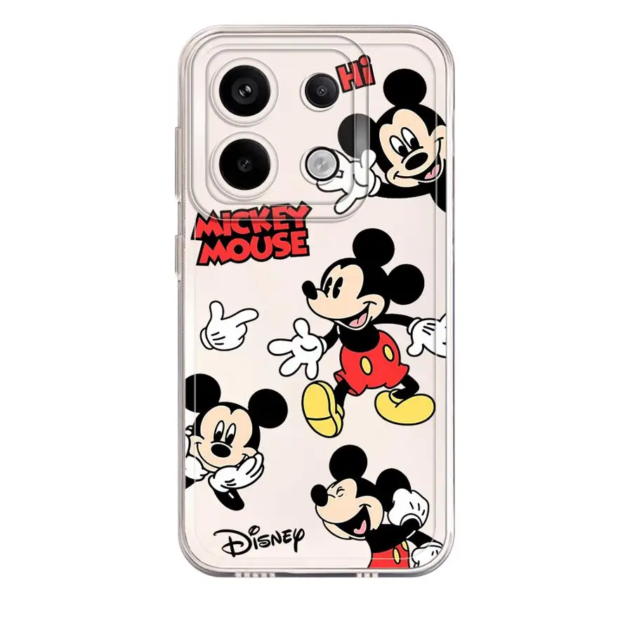 Прозрачный чехол для телефона Disney с Микки и Минни Маус Xiaomi Mi 11 Lite 11T Pro Poco X3 NFC Redmi 9A