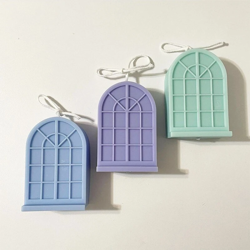 

European Arched Window Shape Candle Soap Silicone Molds Handmade Aroma Clay Mould DIY Home Decor Scented Candle Making Mold