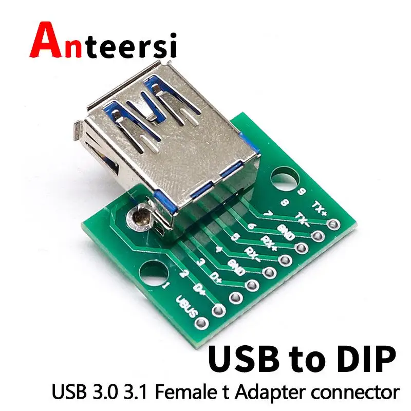 

5 шт., адаптер USB 3,0 3,1, 5 контактов