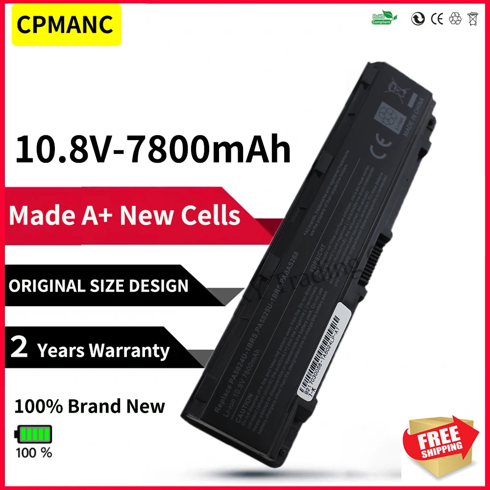 Аккумулятор CPMANC 7800 мАч для Toshiba C805 C805D C840 C840D C845 C845D C850 C850D C855 C855D C870 C870D C875D PA5024
