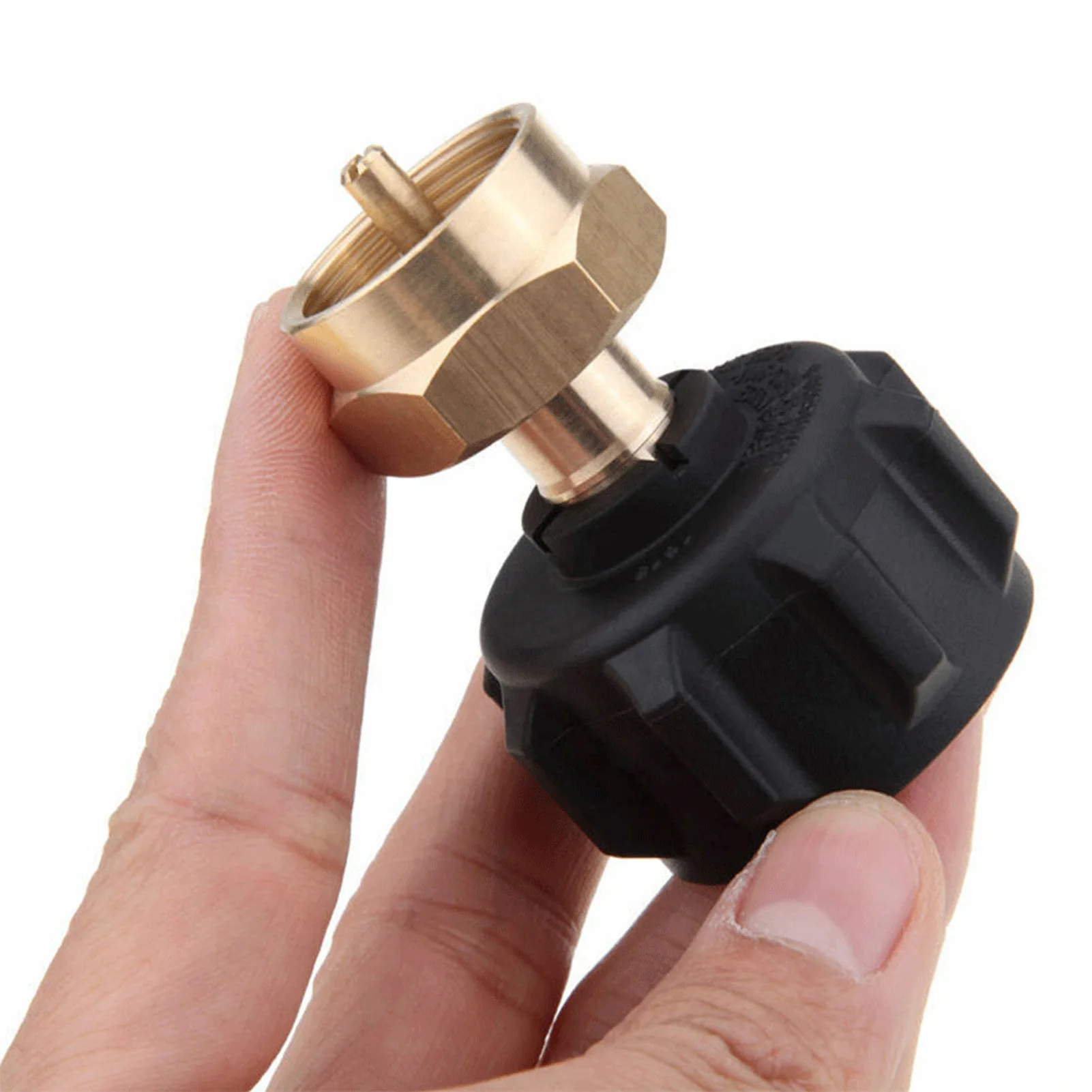 

Propane Refill AdapterUniversal Safest Propane Tank Adapter Converts LP G-as Cylinder Tank Coupler To 1LB Throwaway Disposable
