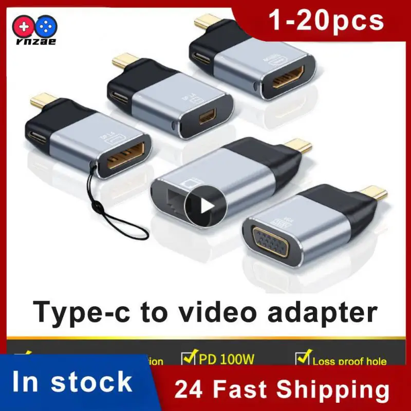 

Multi-function Type-c Converter Computer Accessories Type-chdmi/dp/dp/vga/rj45 Rj45 4k60hz Type-c To Rj 45 Mini Dp Vga Adapter