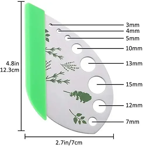 Фото Pelacables hierbas acero inoxidable con 9, agujeros para cocina, herramienta, экстракционный крючок hierba №2