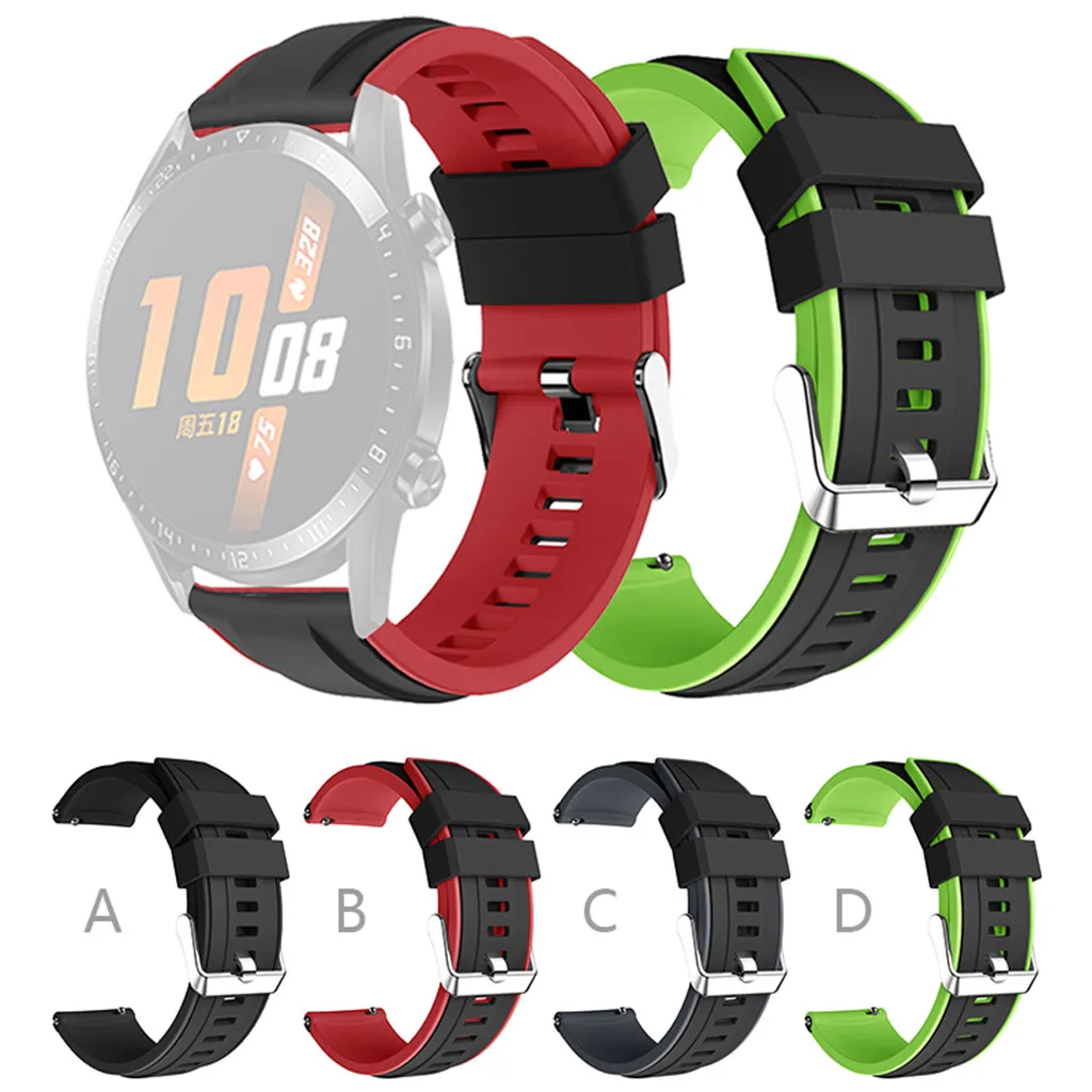 

Sports Soft Silicone Replacement Wrist Band for Huawei GT 2 Smart Watch 46MM Wristbands Rubber