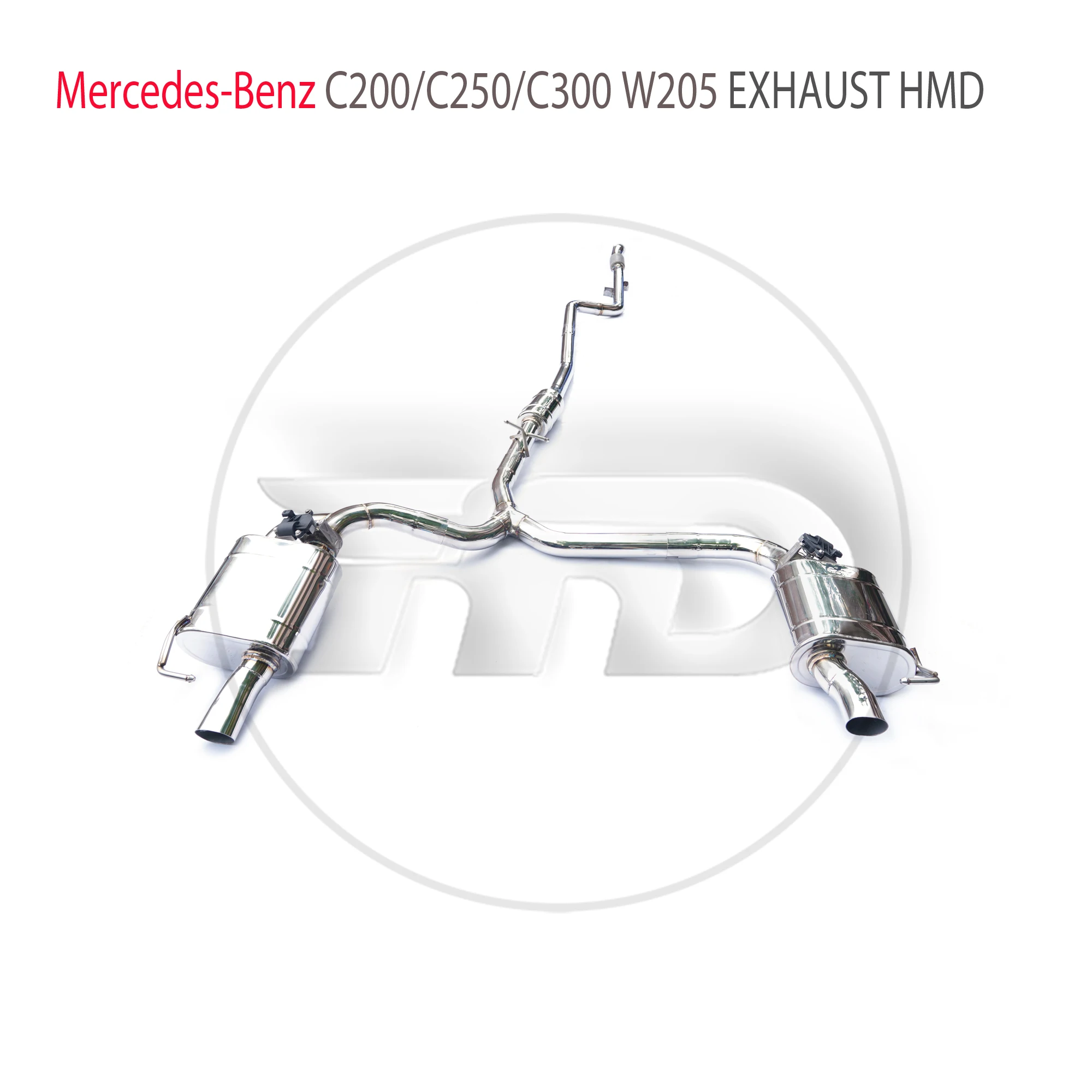 

HMD Stainless Steel Exhaust System Performance Catback for Mercedes Benz C200 C250 C300 W205 1.5T 2.0T Valve Muffler