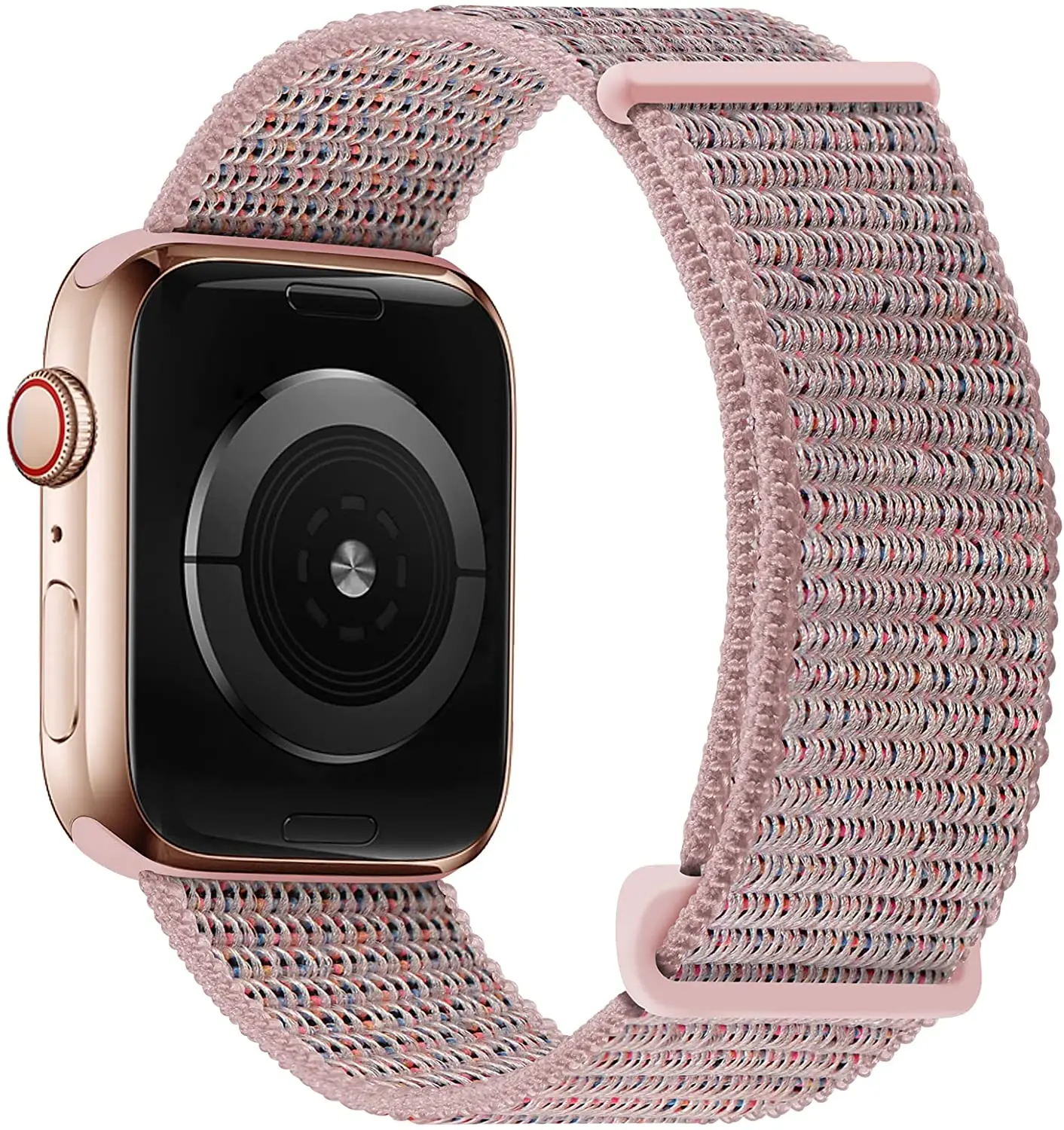 Ремешок спортивный для Apple Watch band 44 мм 45 42 41 40 38 нейлоновый плетеный браслет correa iWatch