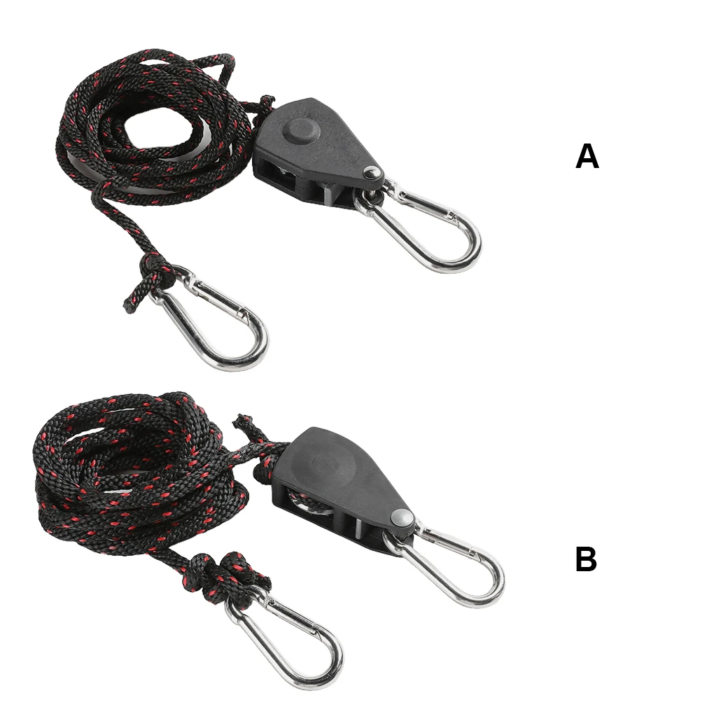 

Tent Adjustable Stainless Steel Buckle Tensioners Portable Awning Hanging Ropes Fastener Accessory Hiking Fishing 2M