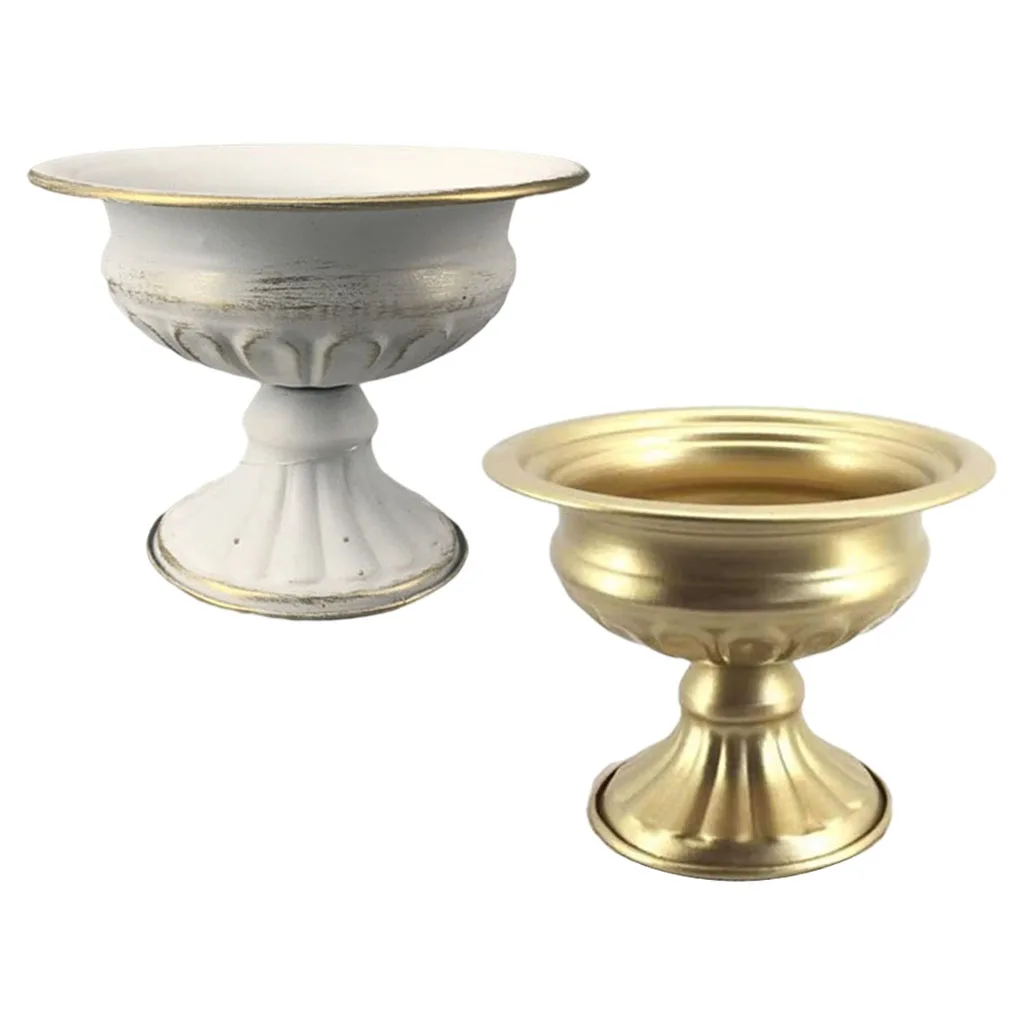 

Vintage Metal Statue Vase Plant Pot Planter, Flower Vase Table Dried Flower Home Centerpieces for Wedding, Party, Decor, Office