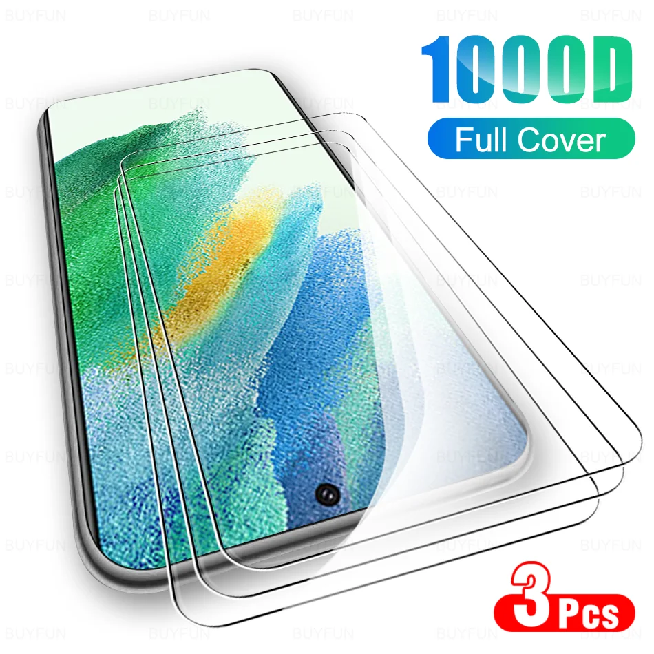 

3 шт., Защитное стекло для Samsung Galaxy S21 FE