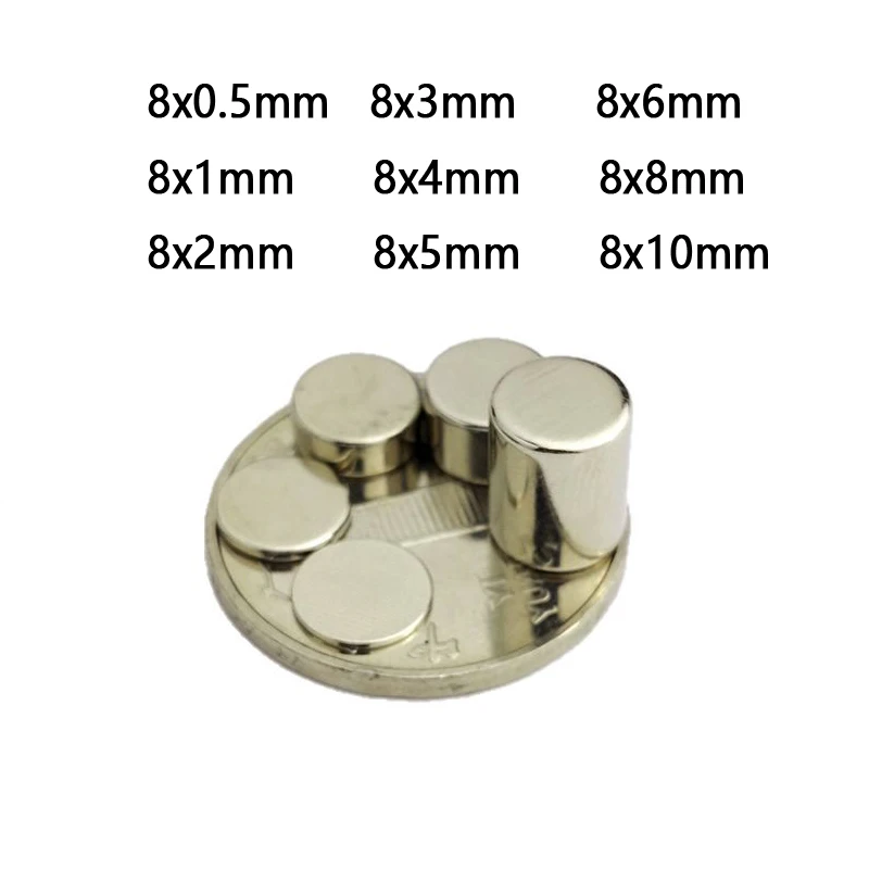 

Круглые магниты для холодильника 8х0.5 8х1 8х2 8х3 8х4 8х5 8х6 8х8 8х10 мм
