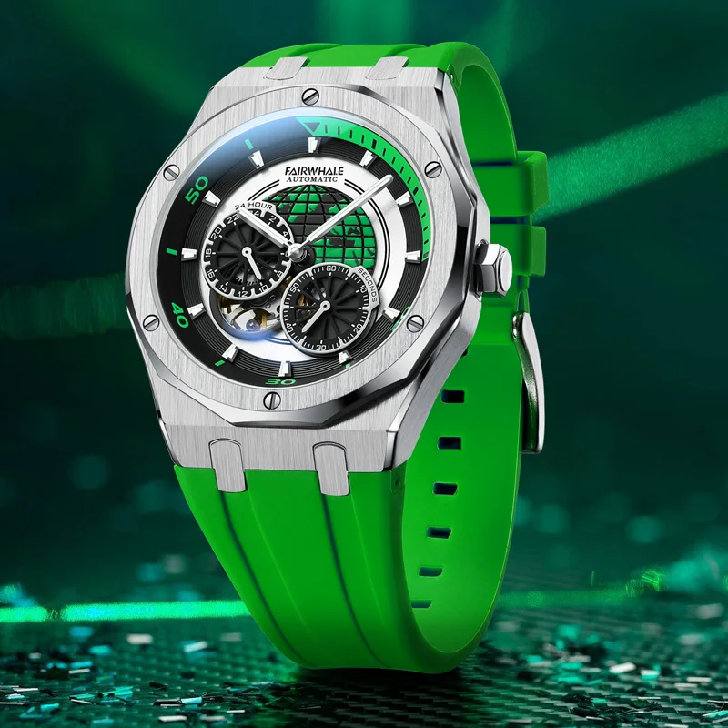 

Mark Fairwhale Fashion 2023 New Mechanical Watches Tourbillon Skeleton Watch Men Automatic Movement Luxury Brand Reloj Hombre