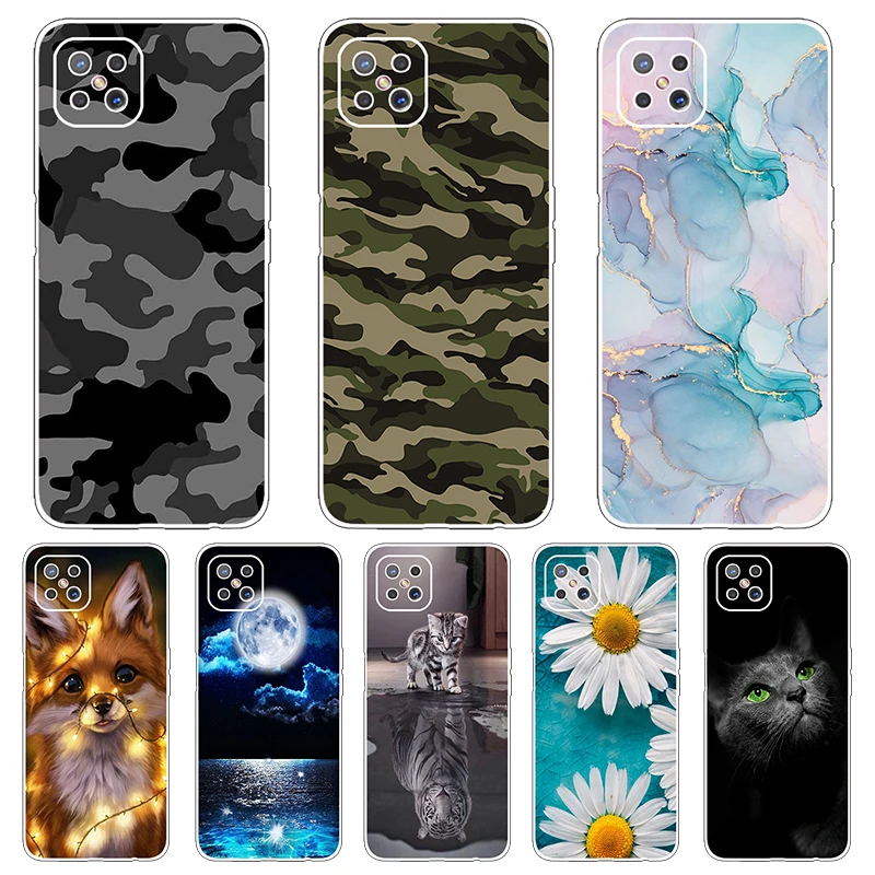 

Silicone Phone Case for OPPO A92S Case Transparent Soft TPU Back Cover For OppoA92S A 92S OPPO RENO4 Z Cases Capa Coque Fundas
