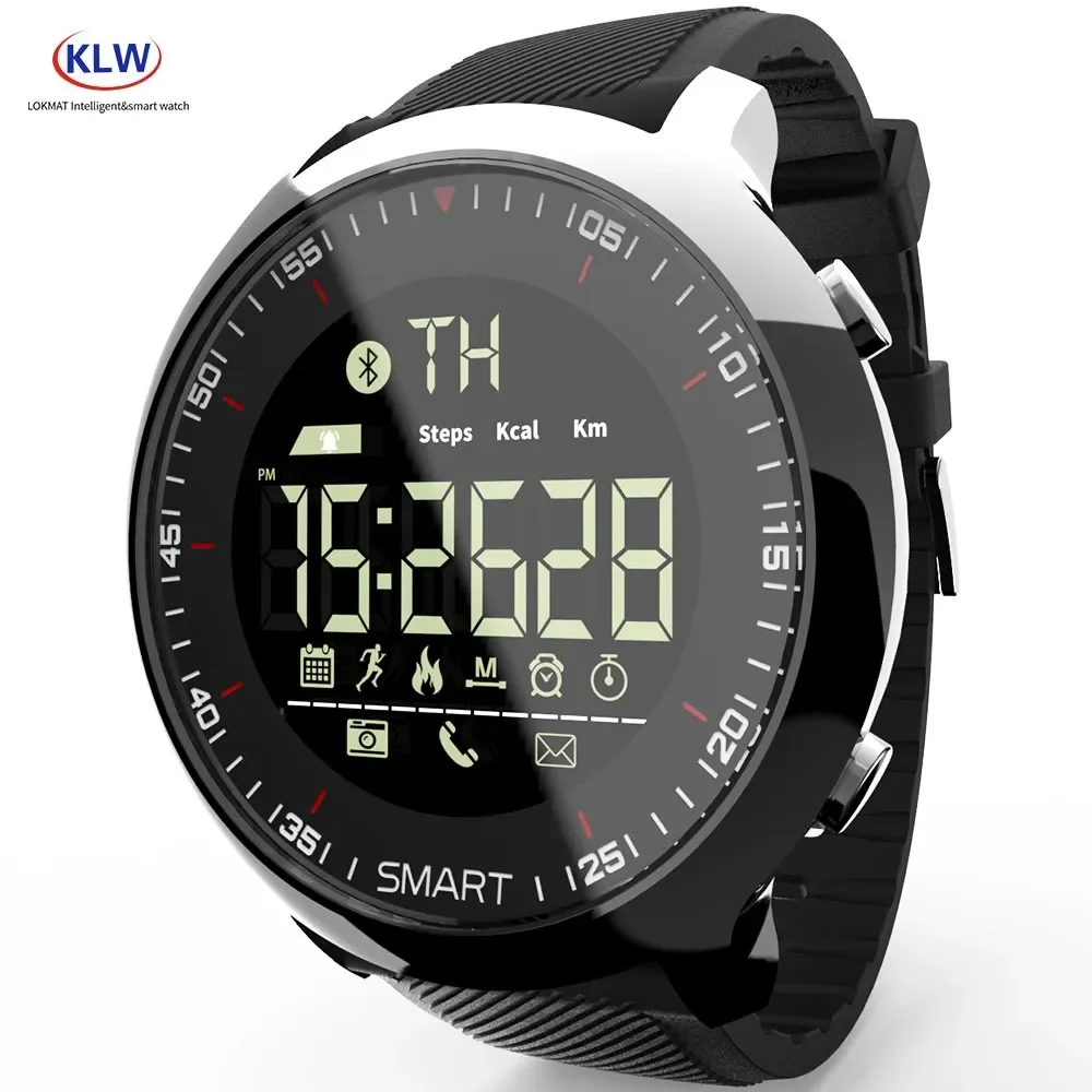 

MK18 Smart Watch Sport IP68 Waterproof Pedometers Message Reminder 12 Months Standby Smartwatch for Ios Android