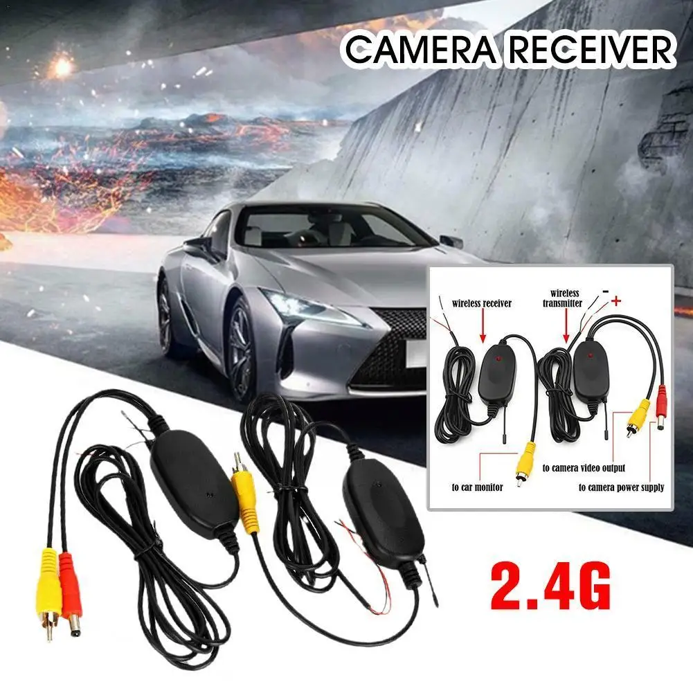 

2.4g Wireless Rear View Camera Rca Video Transmitter &receiver For Car Rearview Monitor Fm Wireless Transceiver &receiver M E7r4