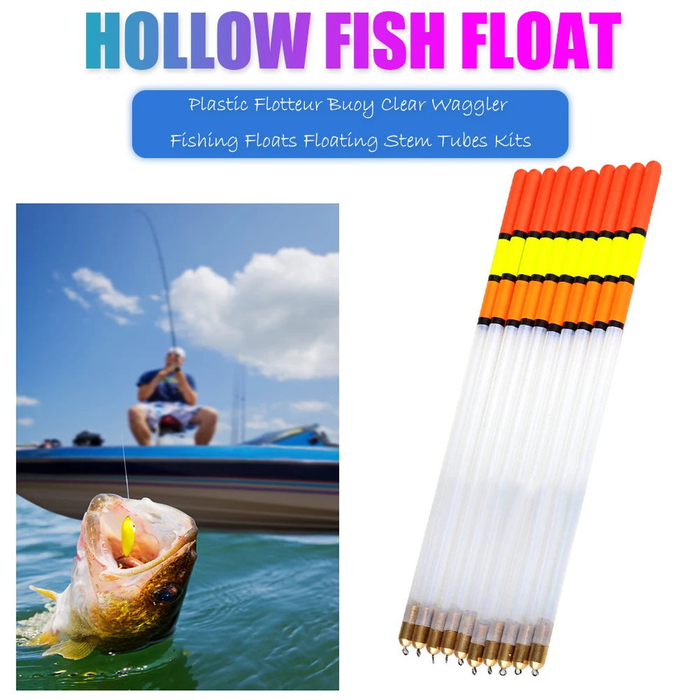 

Plastic Transparent Fishing Floats Floating Stem Tubes Tackle Accessories Outdoor Portable Easy Fishing Carrying