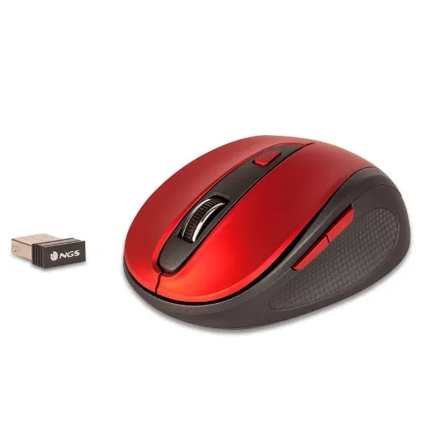 

mouse Optical wireless evo mute 800/1600dpi 2.4ghz nano usb receiver red color